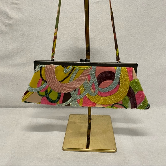 Santi Beaded Multicolor Clutch - Picture 6 of 11